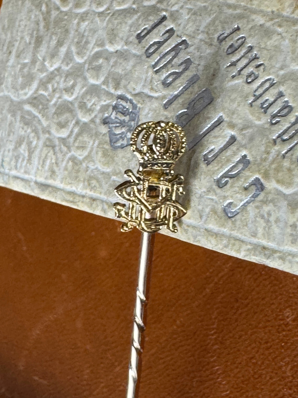 Gold Tie Pin of the Ducal House of Saxe-Meiningen, Gold, ca. 1890