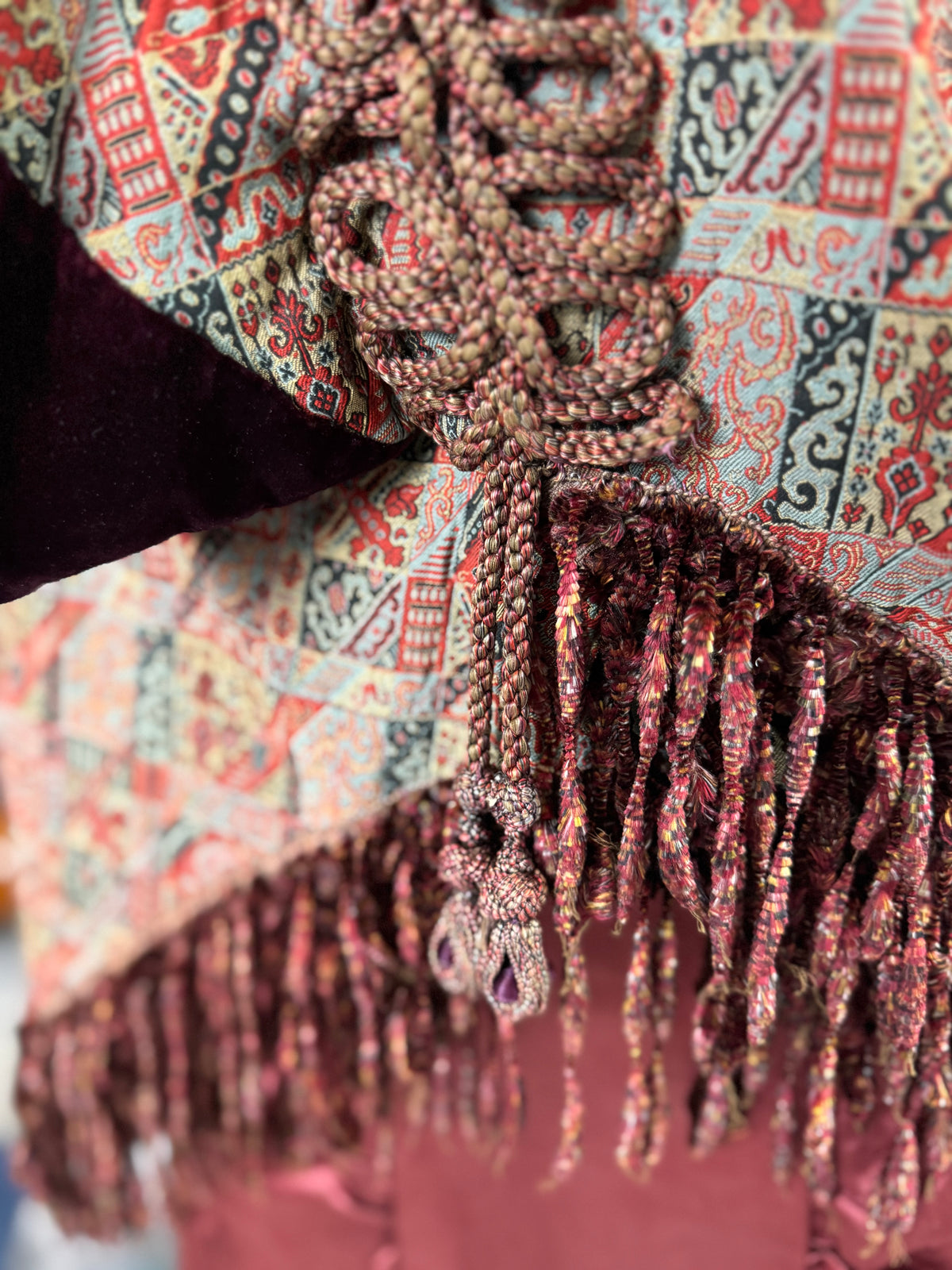 Antiker viktorianischer Paisley-Dolman, ca. 1880