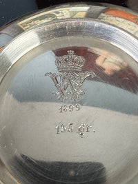Pot à lait et sucrier en argent de la table de l'Empereur Guillaume II – Datés 1897 et 1899