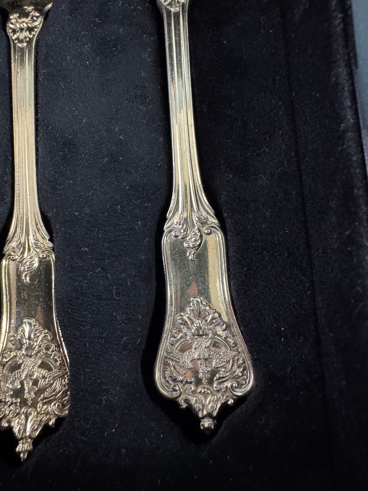 Couverts en argent doré, service Rococo, Empereur Guillaume II