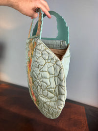 Antike gesteppte Strandtasche, Frankreich, ca. 1926