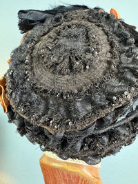 Antiker Vogelhut, England, ca. 1904 – edwardianische Federbesatz-Hutmode