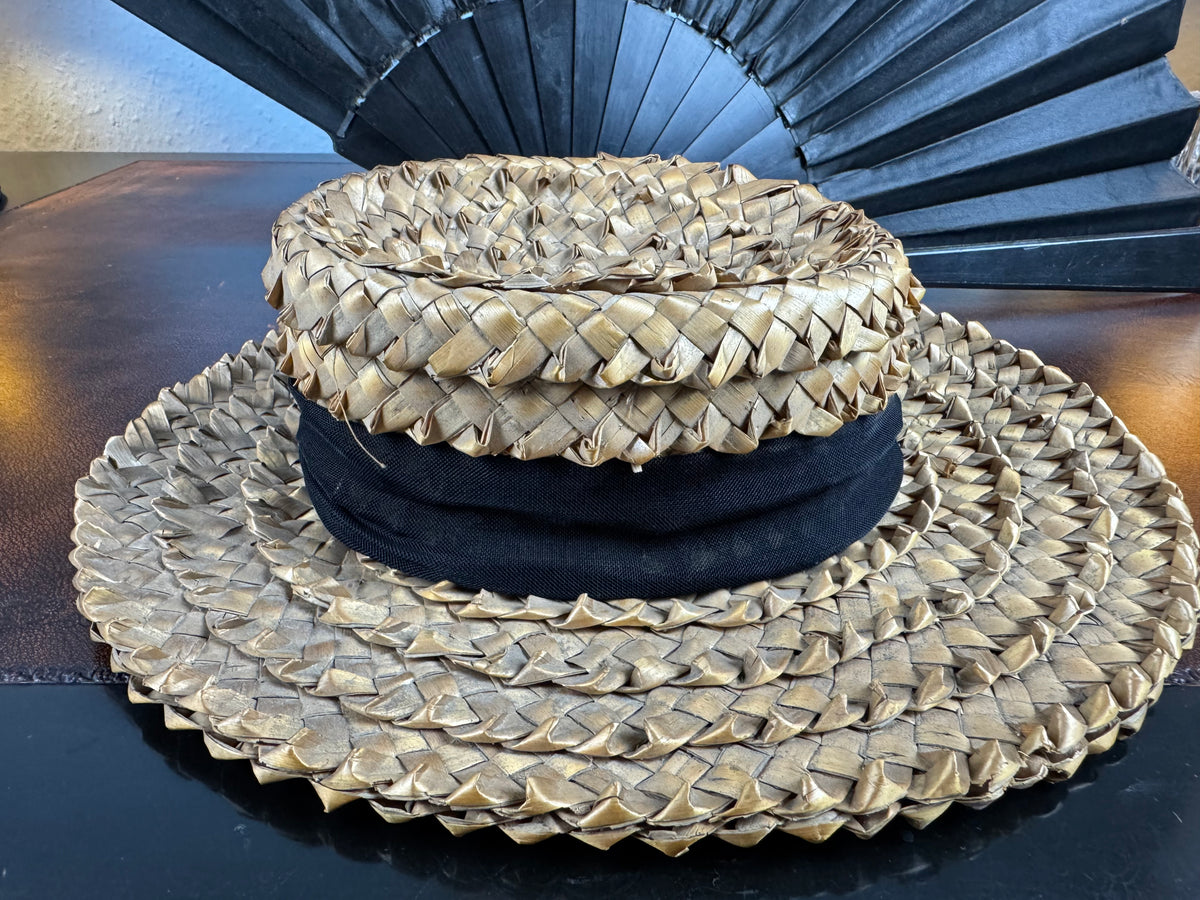 Antique French Straw Walking Hat, ca. 1901 – AU CHINOIS Marseille