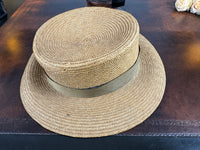 Antique French Men’s Straw Hat, ca. 1905 – Rousseu & ses Fils Paris