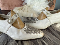 Antike Abendschuhe aus Ziegenleder, England, ca. 1907
