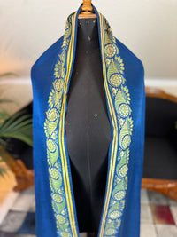 Rokoko-Eleganz in Spitalfields-Seide – Antike Stola, ca. 1790