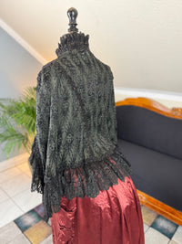 Antiker viktorianischer Dolman mit Perlenbesatz, ca. 1884