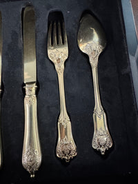 Vergoldetes Silber-Besteck, Rokoko Service, Kaiser Wilhelm II