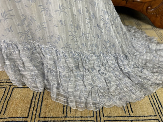 Antikes zweiteiliges Edwardianisches Sommerkleid, ca. 1903
