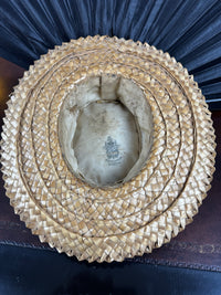 Antique French Straw Walking Hat, ca. 1901 – AU CHINOIS Marseille