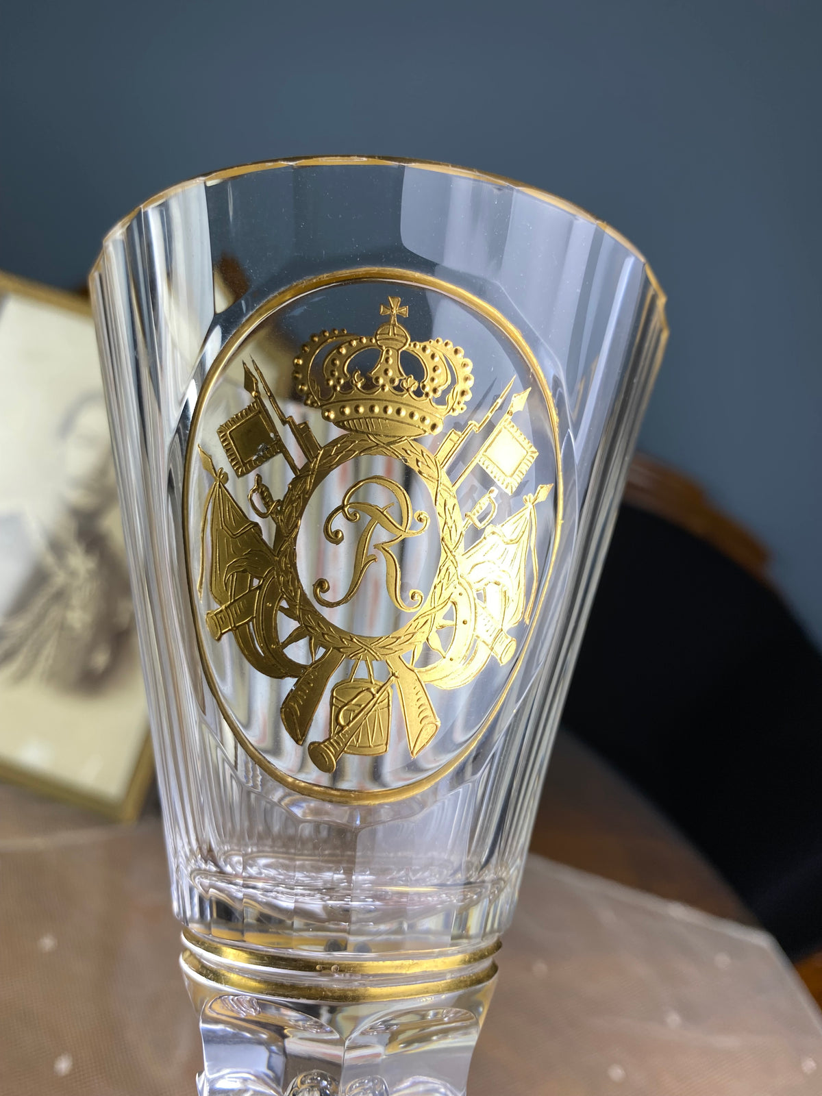Red Wine Glass, Gräflich Schaffgotsch's Josephinenhütte, Kaiser Wilhelm II, ca. 1912