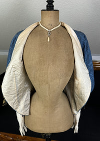 Antike blaue Edwardianische Jacke, ca. 1910 - Jugendstilmode