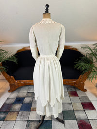 Antikes Crêpe-Baumwollkleid, ca. 1914