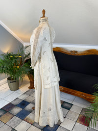 Antique Four‑Piece Edwardian Walking Dress ca. 1910 – Linen, Lace & Lady Gillman Provenance