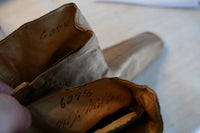Braune Stiefel mit seitlicher Schnürung, Bürgerkriegszeit, ca. 1860–1865