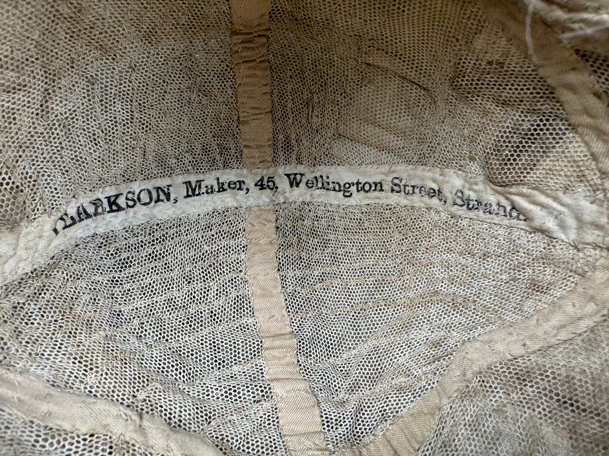 Victorian Theatrical Horsehair Wig, London ca. 1890 – Clarkson Maker, Wellington Street