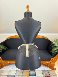 American Braided Wire Co. Wire Work Bustle – Victorian Two‑Coil Dress Support with Label