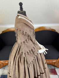 Antikes viktorianisches Gouvernantenkleid, England, ca. 1850