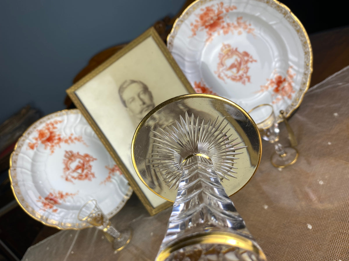 Red Wine Glass, Gräflich Schaffgotsch's Josephinenhütte, Kaiser Wilhelm II, ca. 1912