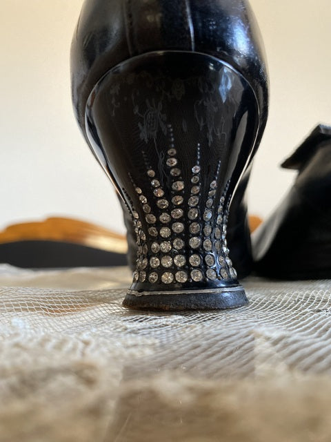Ballschuhe, Strassabsatz, ca. 1909