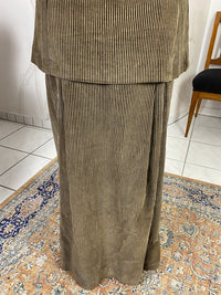 Antikes Edwardianisches Spazierkleid ca. 1912 – Gestreifte Mode des frühen 20. Jahrhunderts