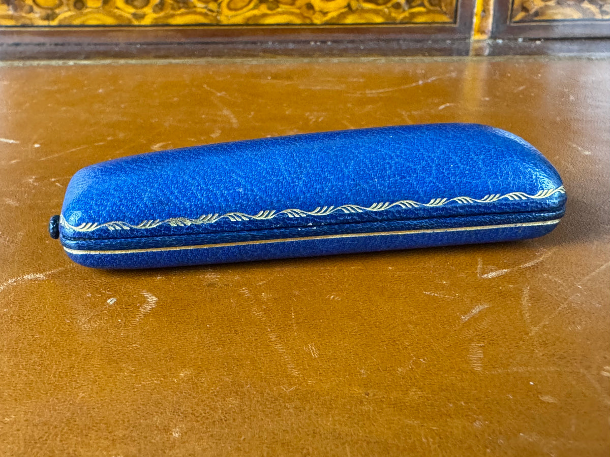 Gold Tie Pin with Pearl in Original Friedländer Berlin Case, Kaiser Wilhelm II.