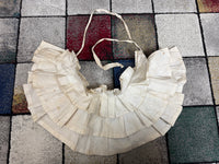 White Linen Four‑Tier Bustle Pad, ca. 1898 – Rare Victorian Dress Support