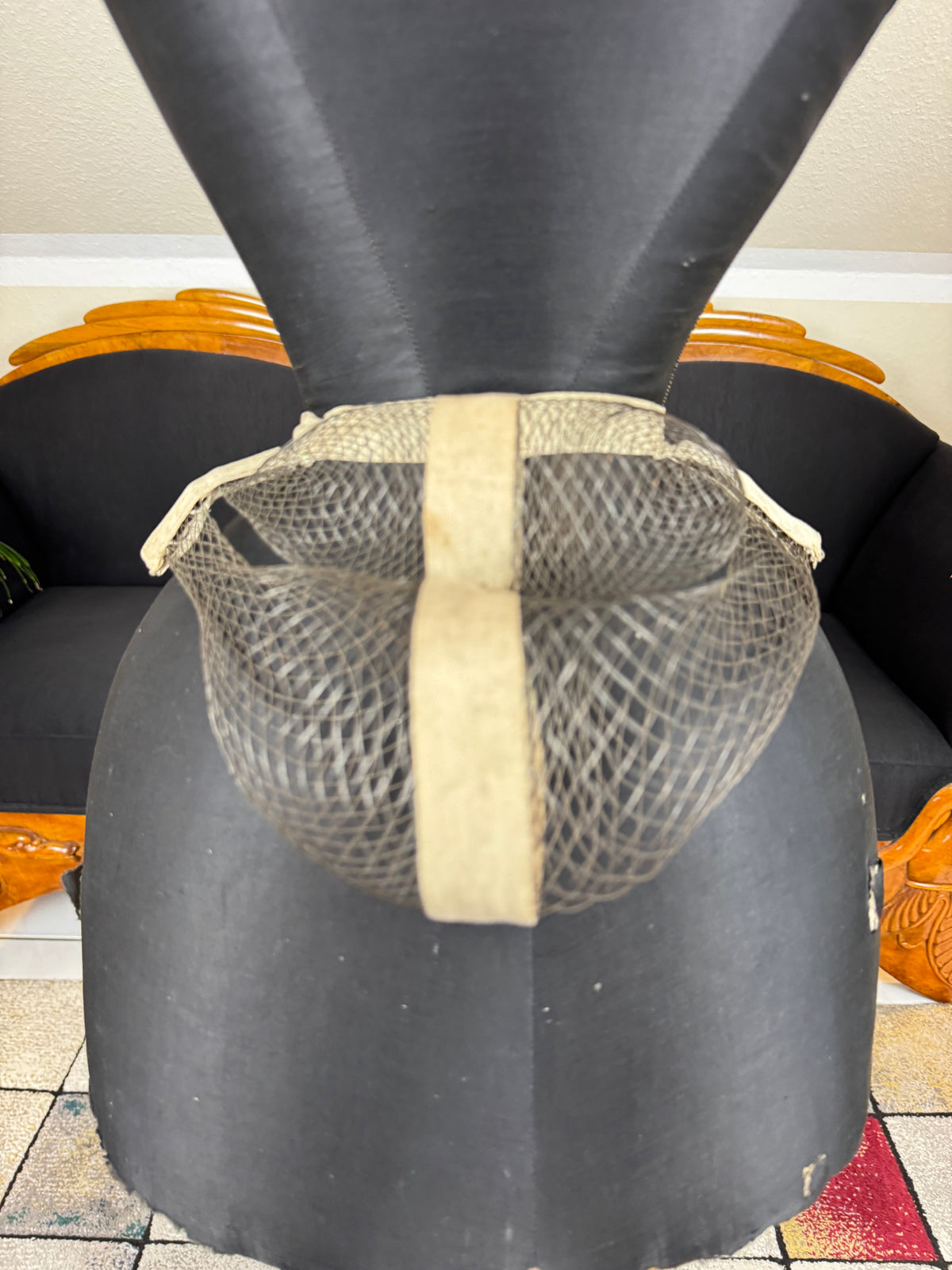 American Braided Wire Co. Wire Work Bustle – Victorian Two‑Coil Dress Support with Label