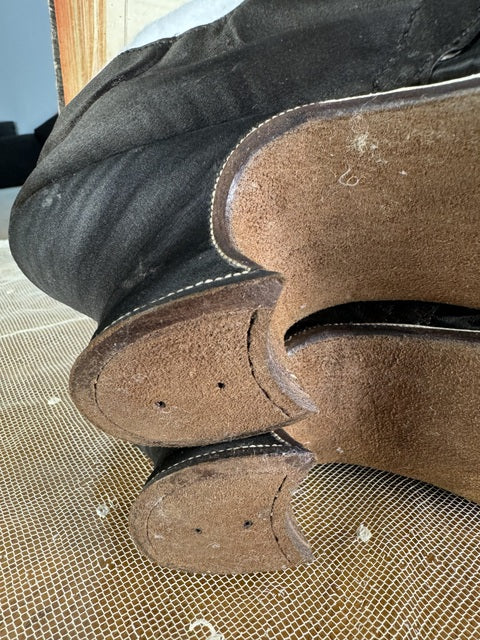 Spätbarocke Damenschuhe, 1730er–1740er Jahre – Seltene englische Seidenschuhe aus dem 18. Jahrhundert