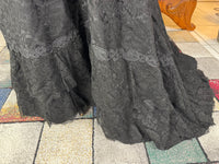 1904 black silk skirt and bodice set, very good condition