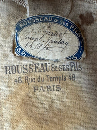 Antique French Men’s Straw Hat, ca. 1905 – Rousseu & ses Fils Paris