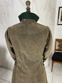 Antikes Edwardianisches Spazierkleid ca. 1912 – Gestreifte Mode des frühen 20. Jahrhunderts