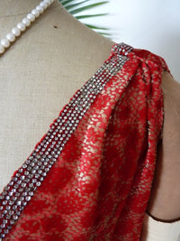 WORTH Antikes Samtkleid mit Dévoré-Muster, Paris, ca. 1926