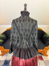 Antiker viktorianischer Dolman mit Perlenbesatz, ca. 1884
