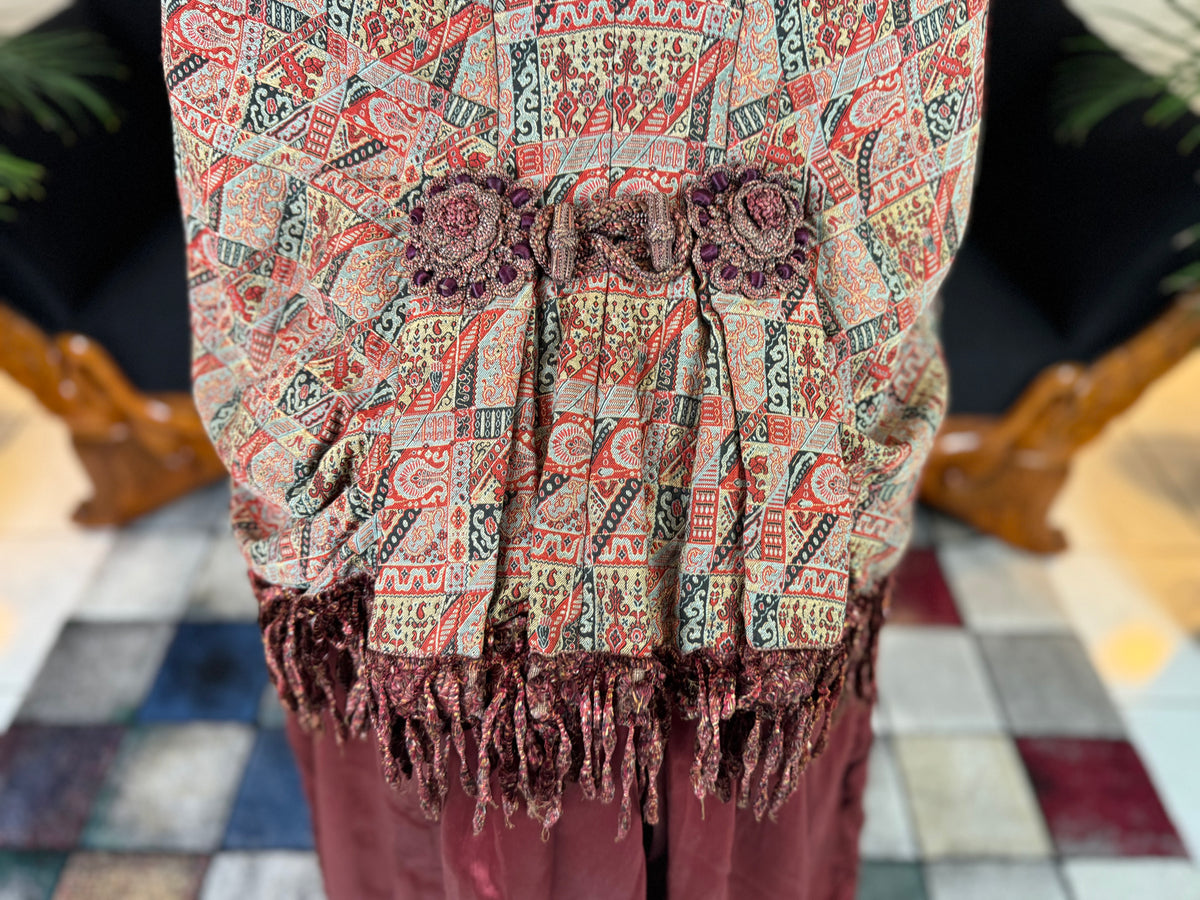 Antiker viktorianischer Paisley-Dolman, ca. 1880