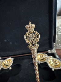 SY & Wagner Silver Salt Cellars – Prince Wilhelm, Emperor Wilhelm II, ca. 1880