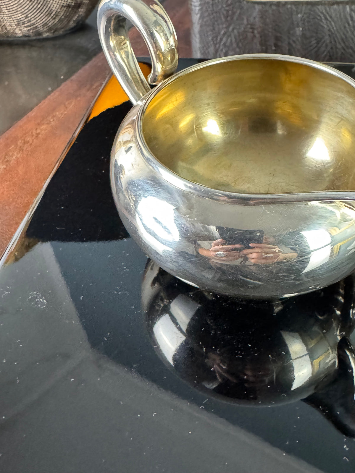 Pot à lait et sucrier en argent de la table de l'Empereur Guillaume II – Datés 1897 et 1899