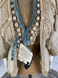 DRECOLL Gehrock, Paris & Wien, ca. 1910 – Antike Couture-Seidenjacke