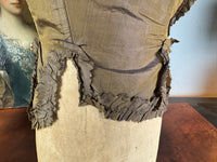 Rokoko-Mieder für ein junges Mädchen, Frankreich, um 1780 – Antikes handgenähtes Kleidungsstück aus dem 18. Jahrhundert