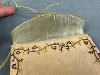 Antike Rokoko-Geldbörse aus Seide, ca. 1780
