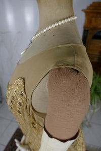 Vintage gold flapper dress 