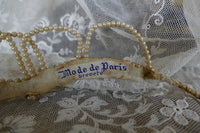 Antike Wachskrone, Mode de Paris, 1920er Jahre