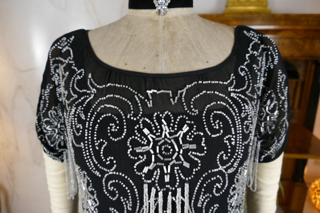 Besticktes Flapper-Kleid, Frankreich, ca. 1925