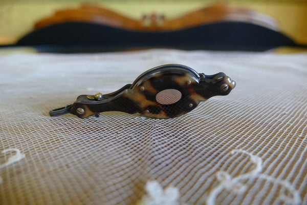 Lorgnette en écaille de tortue, vers 1860