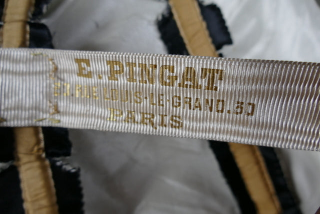 EMILE PINGAT Antikes viktorianisches Tournürenkleid, Paris, ca. 1882