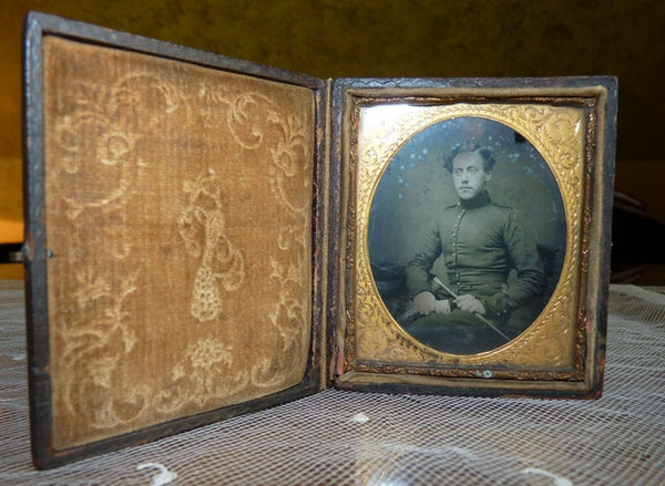 Ambrotype, Soldat, vers 1855