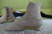 Braune Stiefel mit seitlicher Schnürung, Bürgerkriegszeit, ca. 1860–1865