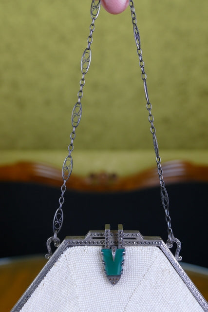 Achteckige Flapper-Tasche, Frankreich, 1920er