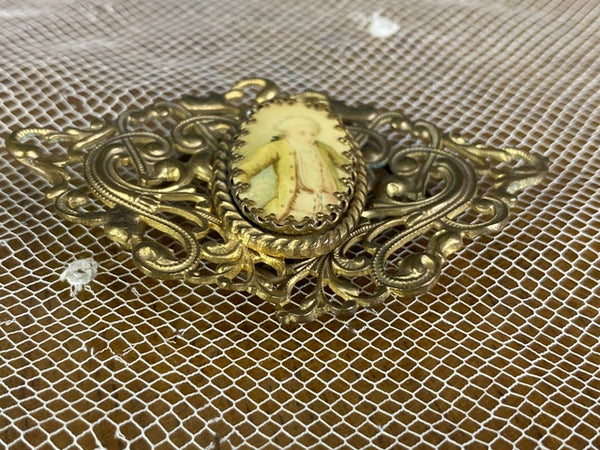 Boucle de ceinture avec hommes rococo, vers 1900