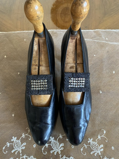 Ballschuhe, Strassabsatz, ca. 1909